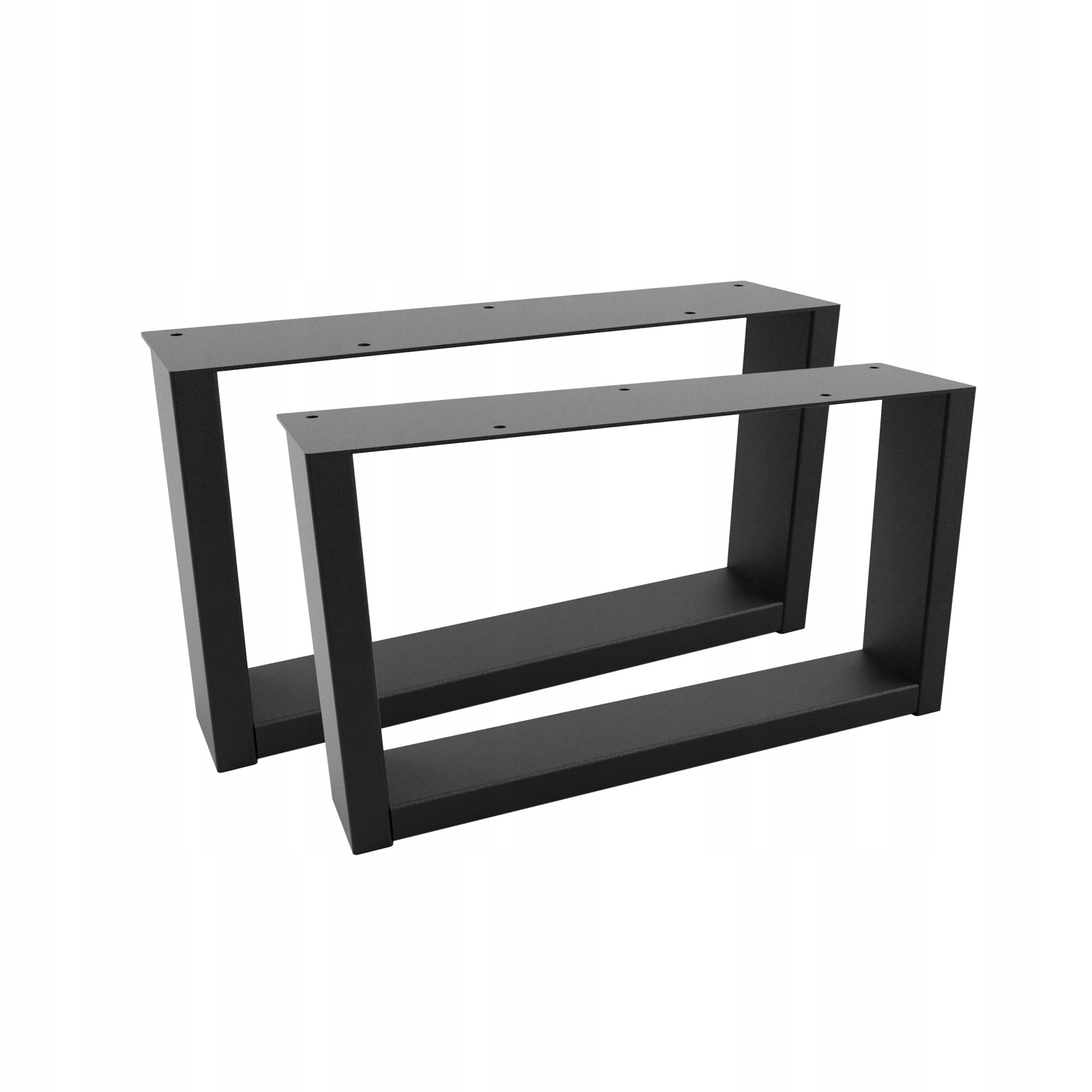 Nogi Metalowe LOFT do Mebli Szafki Komody Taboretu Podstawki Czarne 36×20cm