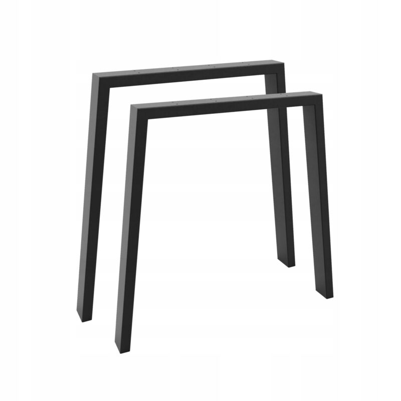 Nogi Metalowe do Stołu Biurka SOLIDNE Czarne LOFT 70 cm POLSKIE Spawane 2x