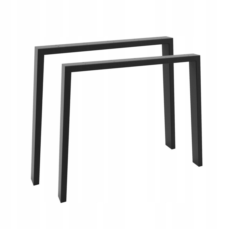 Nogi Metalowe do Stołu Biurka SOLIDNE Czarne LOFT 90 cm POLSKIE Spawane 2x
