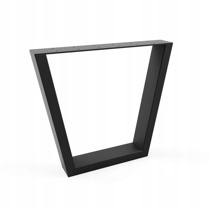 Nogi metalowe loft typ V do stolika VANGUARD 44x40 cm 2 szt czarny mat - obrazek 2