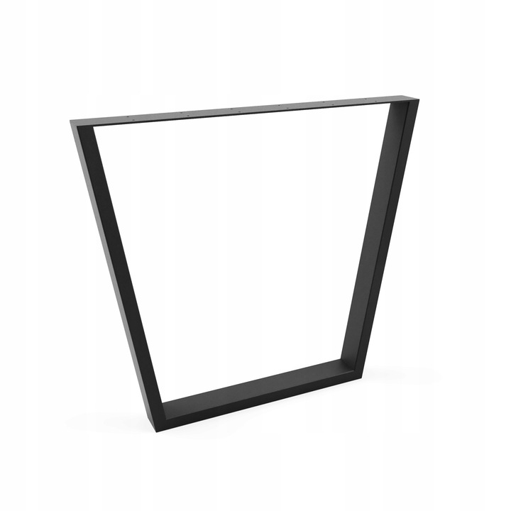 Nogi metalowe loft typ V do stołu VANGUARD 77x70 cm 2 szt czarny mat - obrazek 2