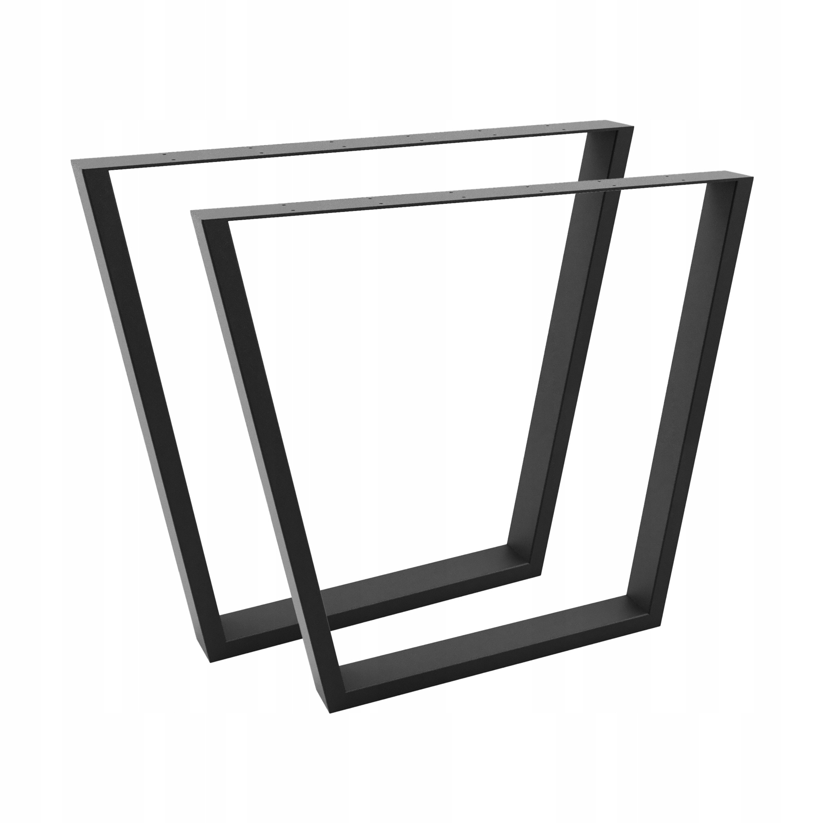 Nogi metalowe loft typ V do stołu VANGUARD 77x70 cm 2 szt czarny mat