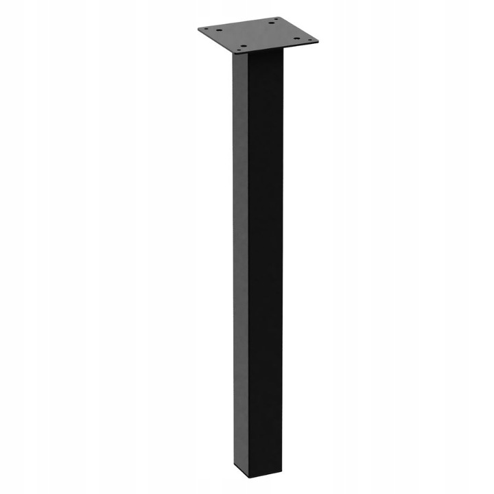 Noga do Stołu Biurka METALOWA Stabilna CZARNA Matowa Loft 1 szt. 72 cm