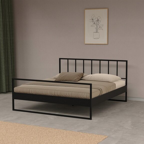 SOLIDNE Łóżko metalowe STELAŻ – HANNA LOFT